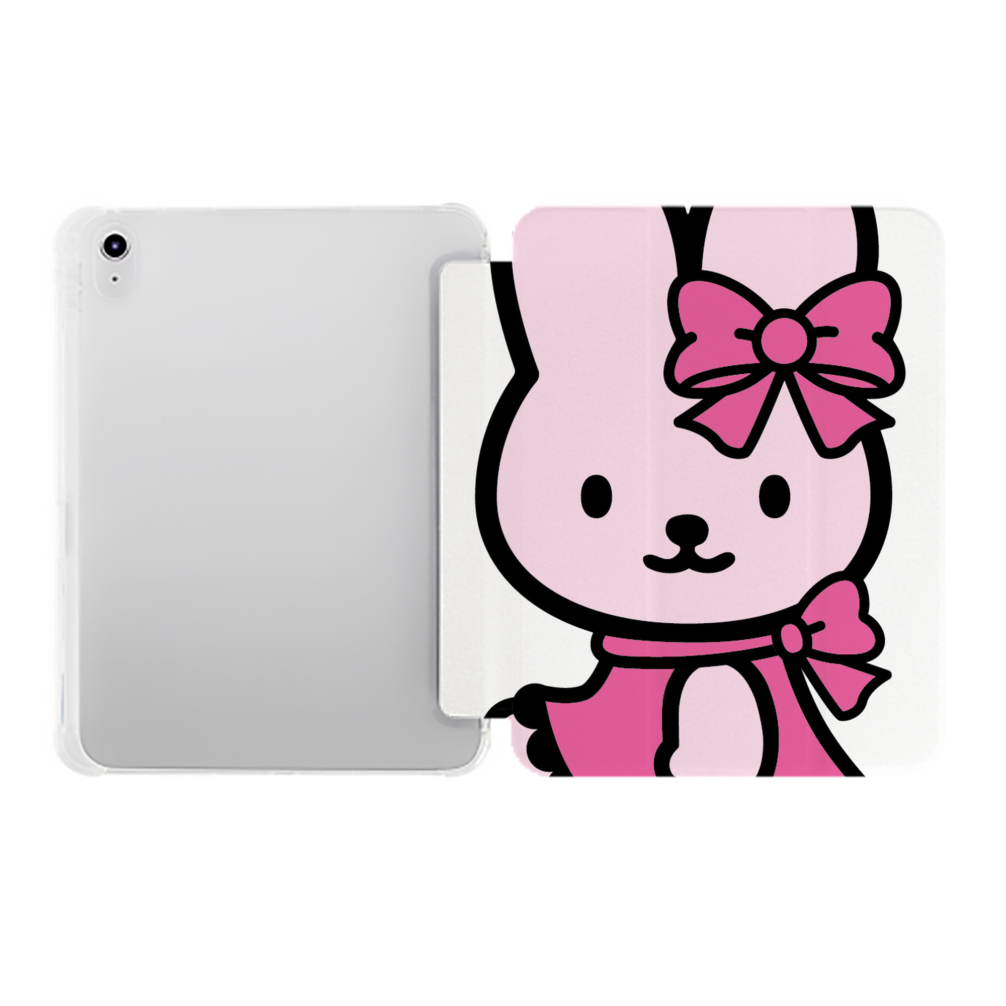 （画像用） Hello Kitty ハローキティ IPad ケース ペン収納付き 三つ折りスタンド PUレザー×シリコン 対応機種9.5/10.5/10.9インチ